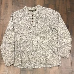 Eddie Bauer Henley Style Sweater XL